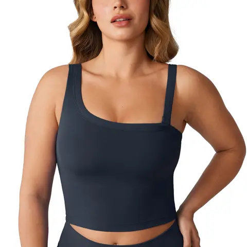 Hugcurve One Shoulder Longline Sports Bra - Detachable Shoulder Strap