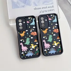 Adorable Dinosaur Smartphone Case - Anti-Fall Soft TPU Back Cover for Galaxy S21,S22,S23,S24,S25,S26,A13,A14,A15,A16,A17,A33,A34,A35,A36,A52,A53,A54,Note Ultra Plus FE 5G - Cellphone Handheld Devices Accessories