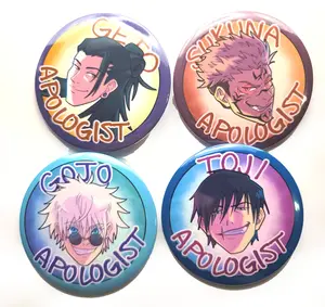 JJK Bad Guy Apologist Button jujutsu Kaisen