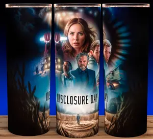 Disclosure Day Alien Movie Cup Mug Tumbler 20oz  Drinkware Stainless Steel Insulated, Perfect for Alien Fans, Great for Hot or Cold Drinks!