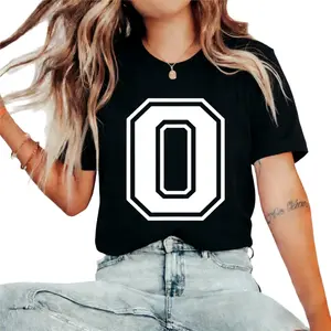 Comfortable Letter O Varsity Alphabet Initial Monogram T-Shirt