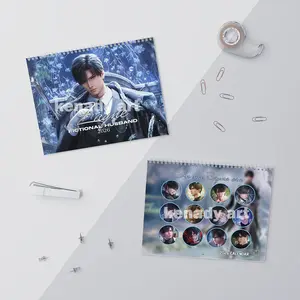 Zayne Love and Deepspace 2026 Wall Calendar LAD Character Schedule Calendar New Year Gift For Fan Premium Paper Spiral Binding Hanging Hole QR Codes