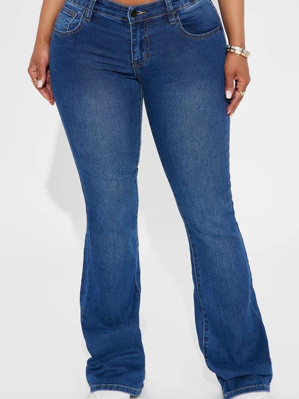 Everyday Low Rise Flare Jeans - Dark Wash