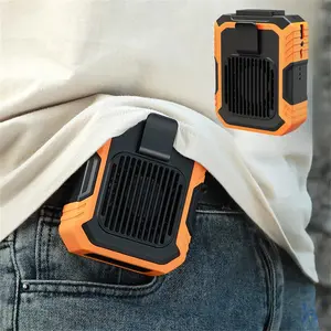 Portable Mini Waist Fan, USB Rechargeable Waist Fan, Mini Fan Clip on Waist Fan, Portable Outdoor Cooling Fan for Home Office Outdoor