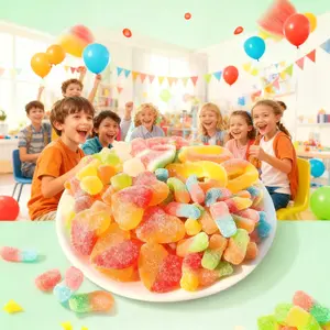 LittBerryCompany Ultimata Pick Mix Gummy Candy Sour Snack Chewy Variety Bag Fruity Sugar Bonbon Candies Bear 1lb 2lb 3lb 5lb Sweet Peach Cherry