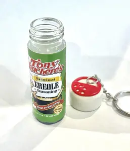 Polymer Clay Tony's Seasoning Jar Keychain | Unique Gift | Food Jewelry