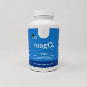 Magnesium Supplement Capsules | Digestive Support, Gentle Cleanse & Bloating Support | 180 Count