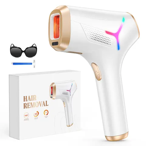 LYSMOSKI At-Home IPL Laser Hair Removal Device for Men & Women, Family-Use, 9 Intensity Levels, 5.2 cm² Contact Area, Powerful Energy, Nearly Painless, 0.12s Ultra-Fast Emission, 8-Min Full Body, 2-Week Skin Hair Reduction, At-Home Use Solution