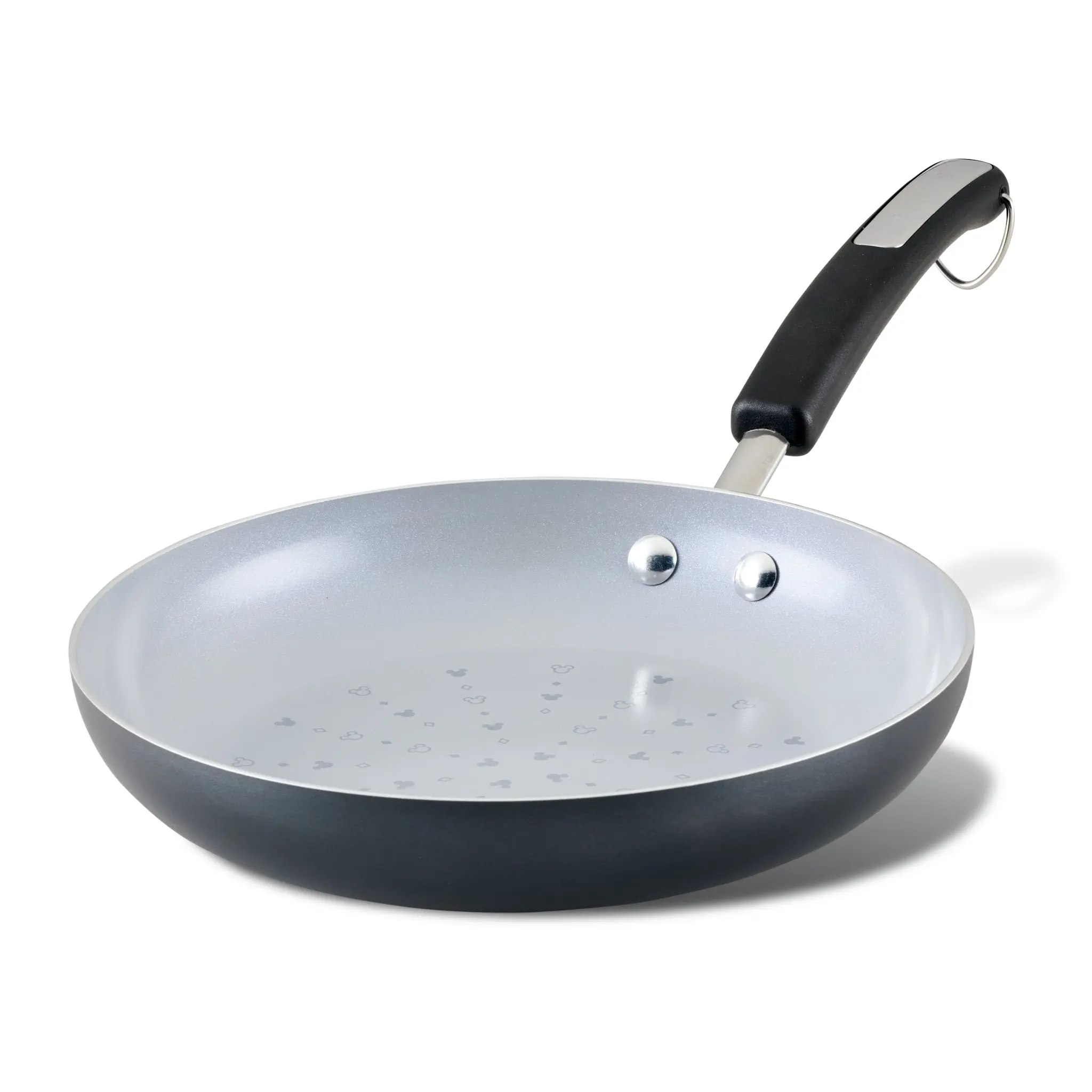 Monochrome Nonstick Ceramic Frying Pan - Home Kitchen Cookware for Daily Cooking, Anti Stick Pans & Woks