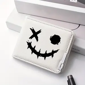 A Personalized Printed Men'S Wallet, Featuring a Stylish Business Design, Suitable for Credit Cards And Coins, Perfect for Everyday Use And As a Holiday Gift
