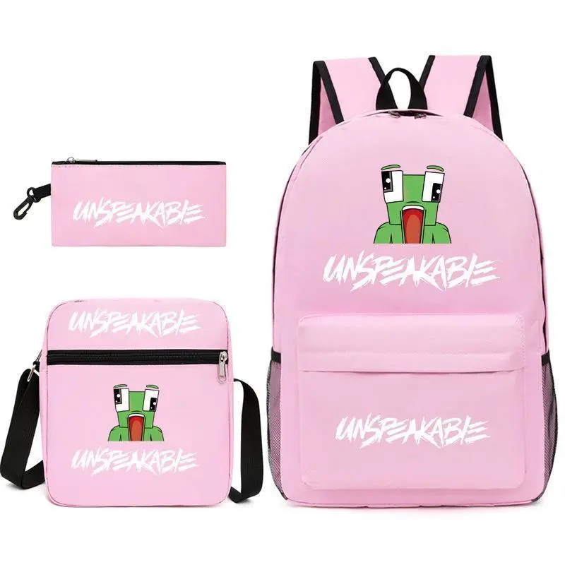 UNSPEAKABLE 3 Anime Backpack for Women Men Teens, Day Packs Knapsacks Casual Backpacks Gift for Gym Travel Camping Outdoor Work Business