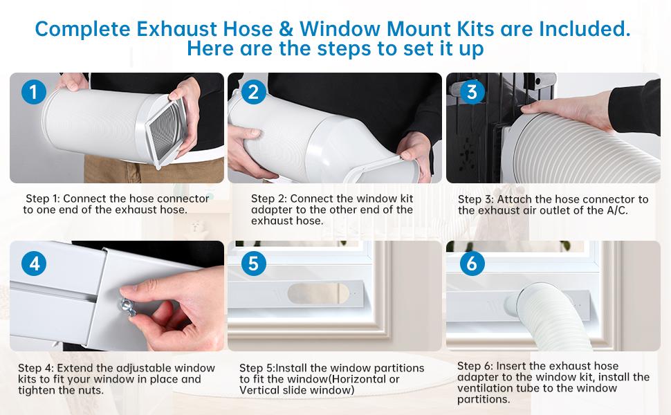 GARVEE 10000BTU Portable Air Conditioner 3 in 1 with LCD Display Remote Control, Fast Cooling Up to 450 sq.ft, AC Cooling, Dehumidifier, Fan for Bedroom, Office White