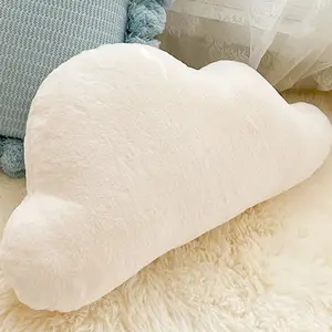 1pc Cute Cloud Pillows Clouds Shaped Throw Pillows, Singular Shape Design White Cloud Throw Pillow Decorative, For Living