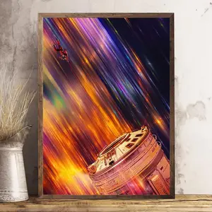 Project Hail Mary Descent Poster, Sci Fi Astronaut Wall Art, Space Survival Print