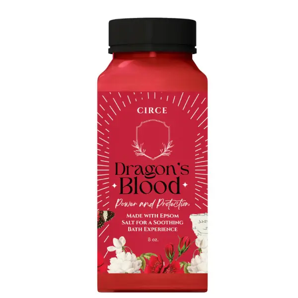 Circe Boutique Dragon blood Soul Bath Elixir 8oz Epsom Salt Blend Circe Boutique Dragon blood Soul Bath Elixir 8oz Epsom Salt Blend