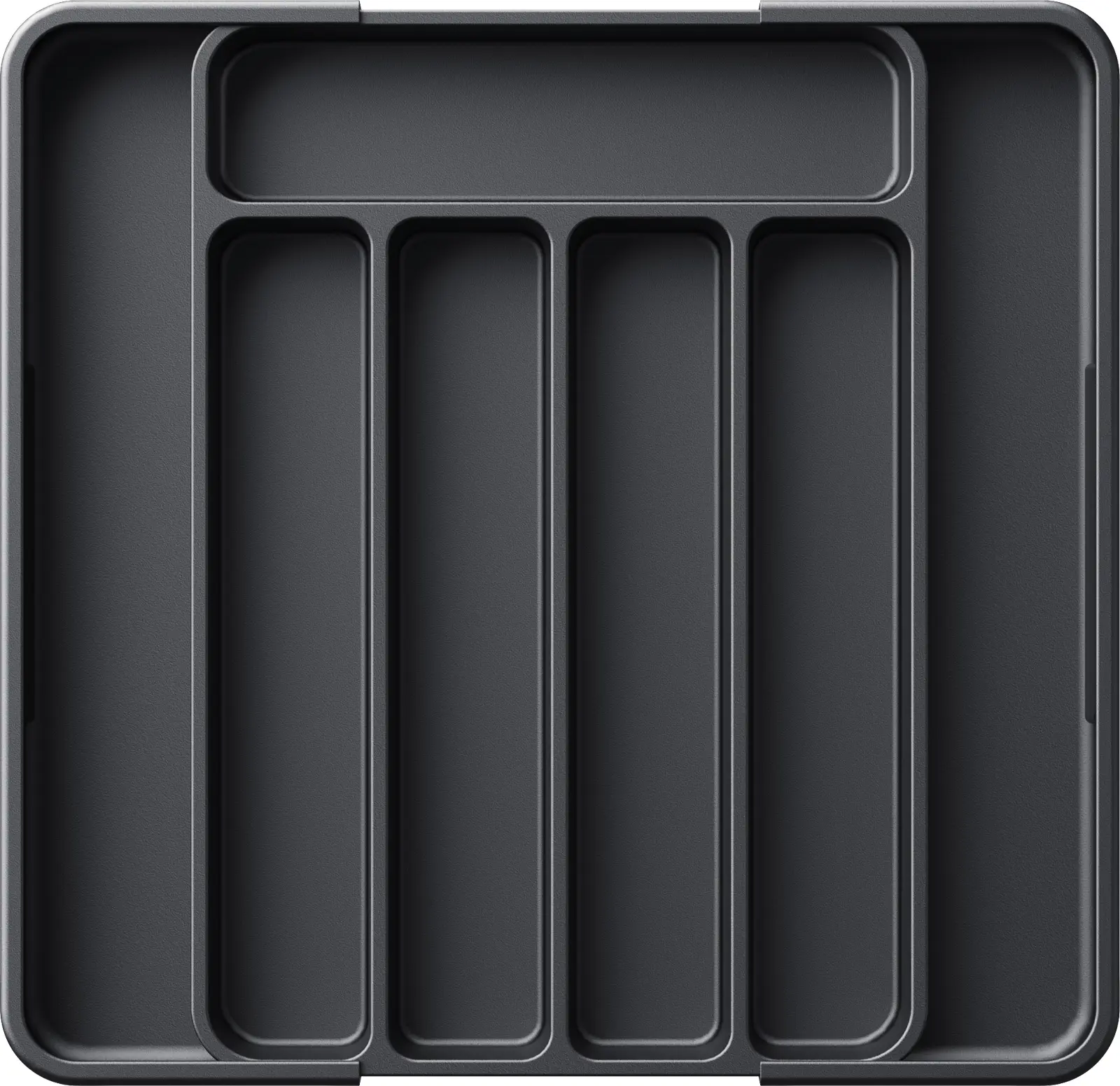 Expandable Cutlery Organizer for Kitchen Drawer, Adjustable Utensil Tray for Silverware Storage, Black Expandable Cutlery Organizer for Kitchen Drawer, Adjustable Utensil Tray for Silverware Storage, Black