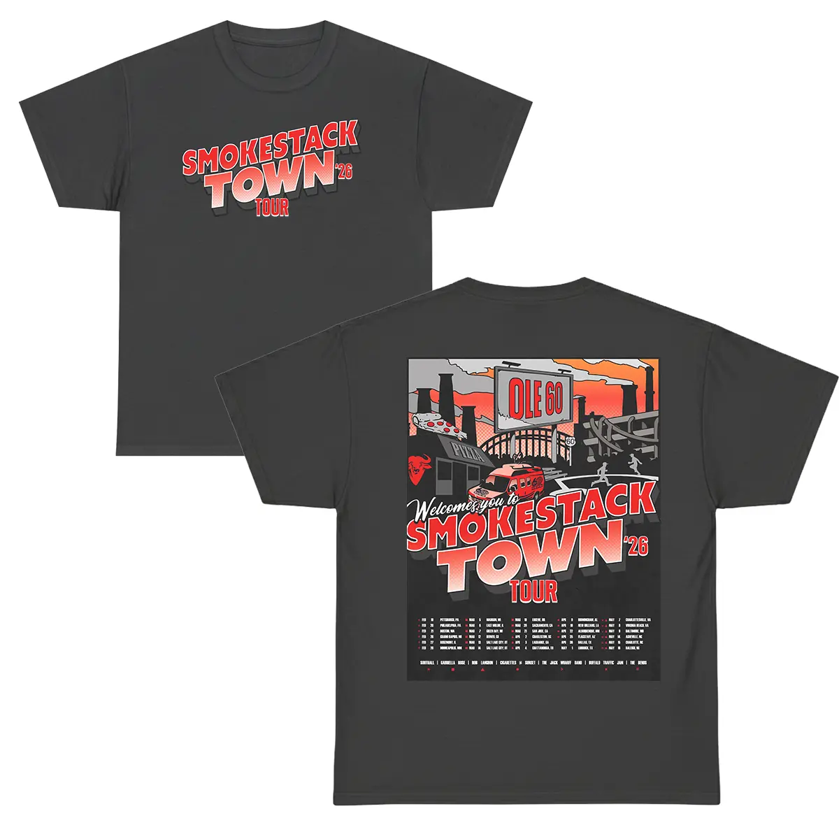 Smokestack Town Ole 60 Tour 26 T-shirt, Country Music Fan, Ole 60 Shirt