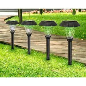 SmartYard Solar Pathway LED Lights -12 Pack  (Warm White)