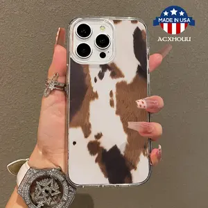 Trendy Magnetic Case for iPhone11/12/13/14/15/16/promax, Cowhide texture pattern Ultra Slim, Magnetic Support, Shockproof | Playful & Fun Style