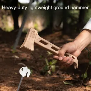 2026 New Ground Hammer, with handle and sturdy lever mechanism - durable PE material, one-piece outdoor hammer, used for building shelters, stable base suitable for hiking, construction, gardening - portable and easy to carry