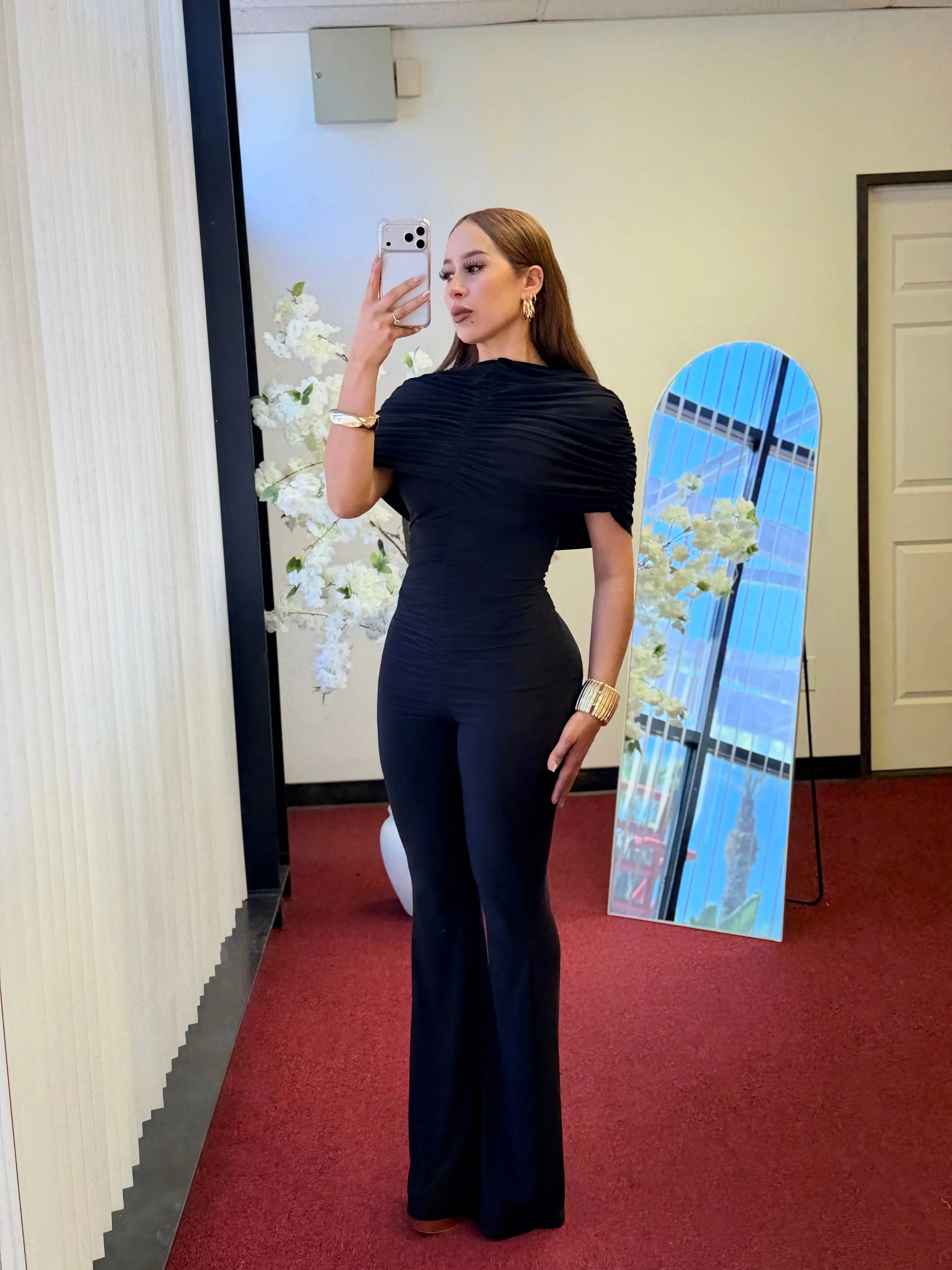 black denim jumpsuit - TikTok Shop
