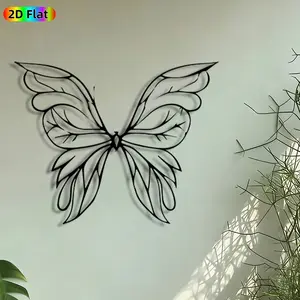 1pc Angel Wings Metal Wall Art, Feathered Angel Wings Statue Mural, Artistic Metalwork, Intricate Craftsmanship, Perfect for Valentines Day, Wedding Decor, Perfect for Bedroom Living Room Studio Decor, Ideal Gift for Spiritual Decor Enthusiasts.