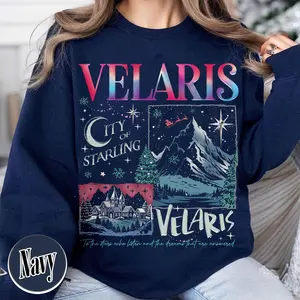 Velaris City Of Starlight Sweatshirt - Bookish Gifts For Christmas, Acotar Merch, Velaris the Night Court Shirt