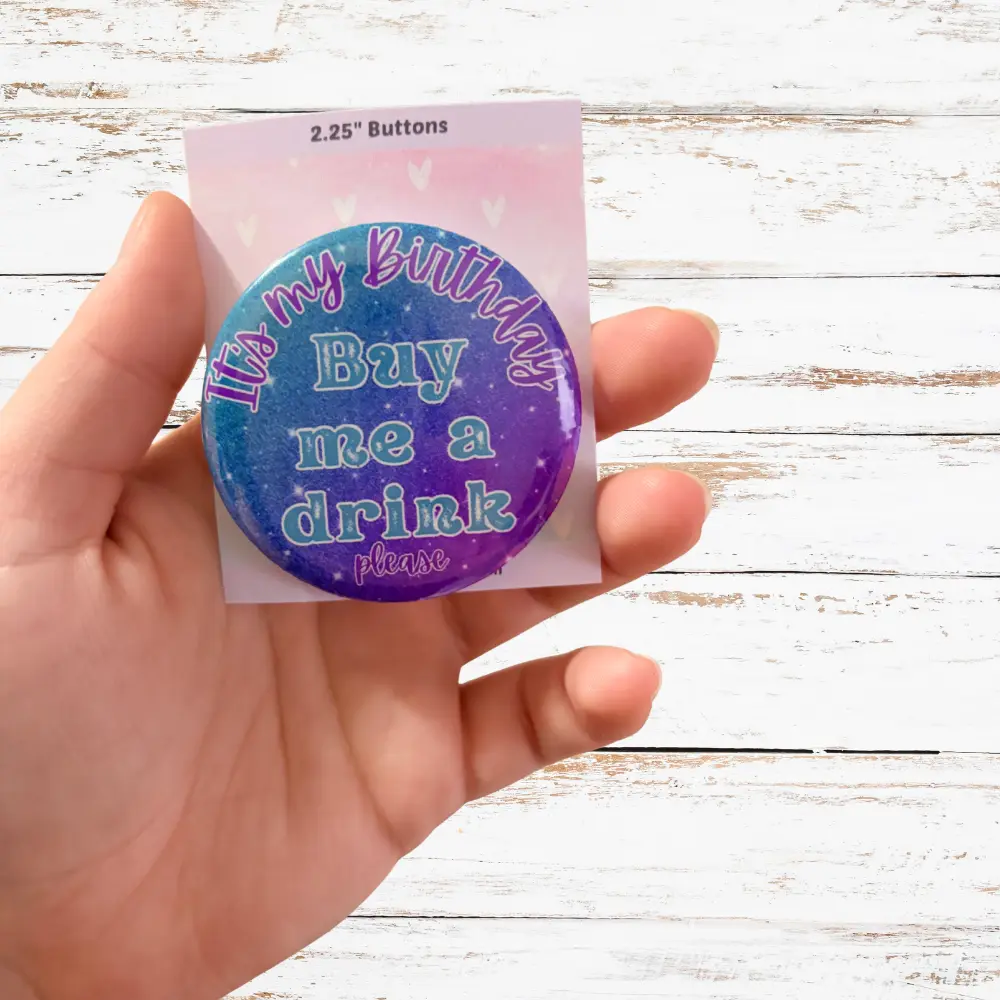 Birthday Celebration Button – 2.25" Party Pin