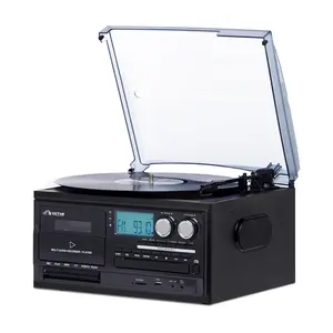 Victor Cosmopolitan 8-In-1 Turntable Music Center