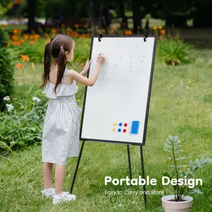 Black Drawing Easel Whiteboard 36x24 Inches | Magnetic Dry Erase Board for Kids' Art, Doodling & Classroom Lessons #KidsArt #ClassroomEssentials