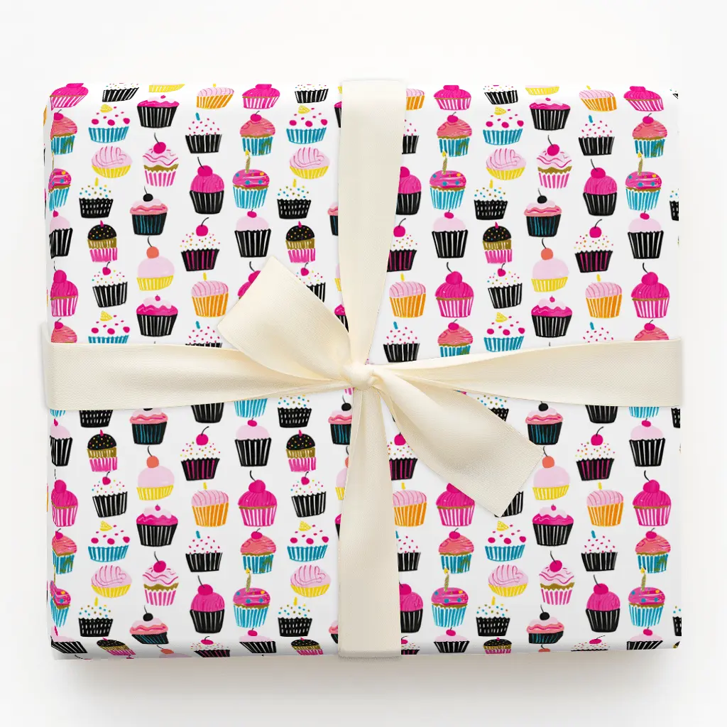 Cupcake CrazeWrap Wrapping, Holiday Gift Wrap Wrap Elegant Gift Wrap Wrapping Paper Seasonal, Gift Warp, floral wrapping paper