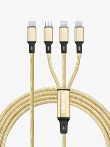 3-in-1 USB-C Charging Cable - Gold Multi-Device Charger