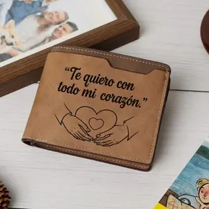 I Love You. With All My Heart – Heart Hands Mexican, Orgullo, Familia, Herencia, engraved wallet, gift for Latinos, Cartera Para Hombre, Minimalist, Laser Engraved, México Vive en Mi Corazón'for Mexican Americans