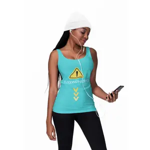 Flooding Hazard Warning Tank | Racerback Tank Top, Flood Safety Graphic