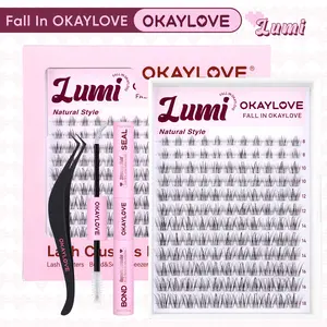 OKAYLOVE  Lumi  Lash Clusters Kit | Natural Babe Lash Look| Wispy Lash Extension Kit for DIY Eyelash at Home for Natural Makeup Girl Gifts #Summervibes DealsForYouDays