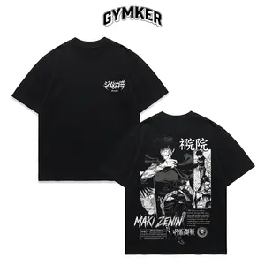 GYMKER JJK MAKI ZENIN Tee, Workout Wear, Men's Sport Outfit, Gym Men's Top, Muscle Training Shirt, Ideal for Gym, Strength Training, Streetwear & Casual Wear
