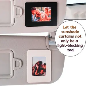 Simple 3 Inch Mini Cardboard Photo Frame, Low Cost Vehicle Modification, Add a Small Picture Frame to Car Sunshade