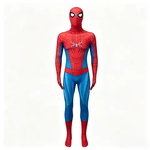 Marvel Spider‑Man 4 Brand New Day Suit, Superhero Cosplay Jumpsuit Costume, Full‑Body Zentai Outfit for Halloween Party Role‑Play