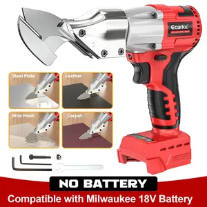 Sheet Metal Cutter for Milwaukee 18V Li-ion Battery, Battery Not Included, Sheet Metal Nibbler - 221 Ft-Lbs Torque Metal Shears - Cuts 18GA Material for Steel, Leather & Carpet - with 360 Degree Pivoting Head