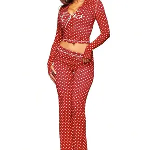 2PC Summer “Gia” Sweatsuit (Red/Brown/Grey)