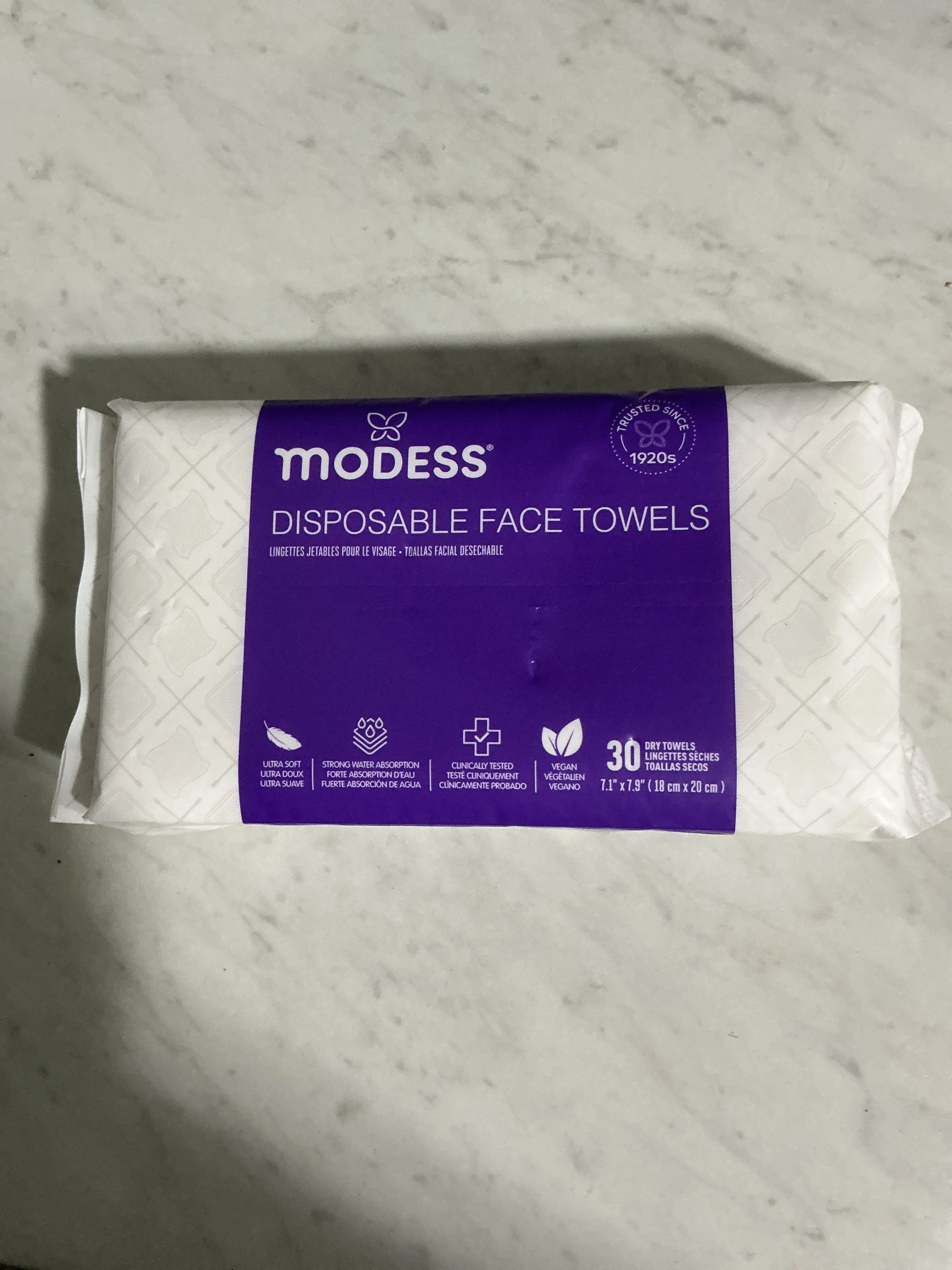 Modess Dry Facial Wipes