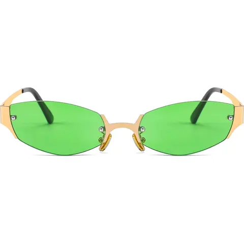 FEISEDY Women's Vintage Oval Full Rim Chic Sunglasses - Unisex Cool Glasses, Eyewear Shades, Fashion Shades, Bold Retro Designer Accessory, Halloween Cosplay, Driving Use, Model B2376