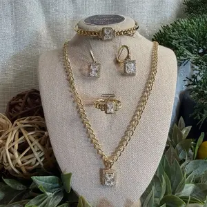 Set 4 piezas lingote clear