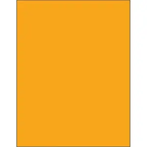 212 MAIN Fluorescent Orange Rectangular Laser Labels, 8.5x11 in, Pack of 100, Laser Printer Compatible, Ideal for Custom Label Creation, Create Labels