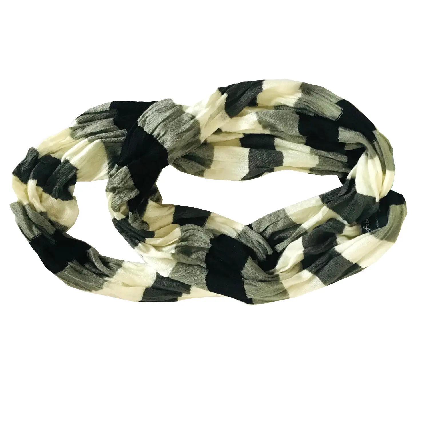 2 PCS/Set Women Infinity Crinkle Light Weight Scarves Fashion Circle Loop Everyday Casual Scarf