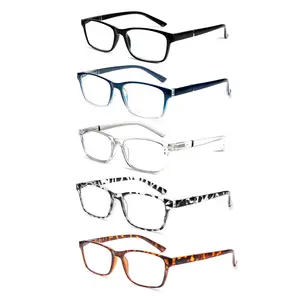 5 Pack Reading Glasses Blue Light Blocking,Spring Hinge Readers for Men Women,Computer Eyeglasses