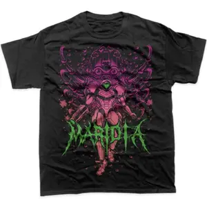 Samus Aran Shirt, Metroid Shirt, Game Shirt, Metroid Merch, Video Games Shirt - Retro Gaming Tees for Gamers- Vintage Graphic Tee -  Unisex S-3XL - Menswear & Womenswear - Streetwear Tops - Casual Cotton Crewneck Shortsleeve Tshirt