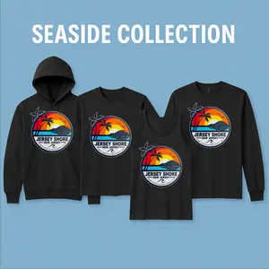 Seaside Collection Hoodie, T-Shirt, Tank Top & Long Sleeve Tee – Retro Shore Graphics Apparel