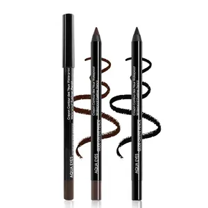Gel Eyeliner Pencil–3Pcs Brown Black Waterproof Smudge-proof Gel Eyeliner Waterline Pencil,Fade-Proof Eye Liner Pencil Water Line Pen for Older Women Girl Cat Eye/Smoky Eye Makeup,Thanksgiving Gift springtok