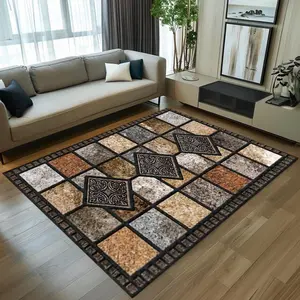 Marble Luxury Floor Mat Suitable for Living Room Bedroom Entrance Indoor and Outdoor Soft Comfortable Warm and Cozy Home Decoration Carpet, Multicolor Rug, Household Decorative Rug, Home Decorative Rugs